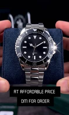 Luxury Black Bronze Watch - 1 Pc for Men | Water Resistant