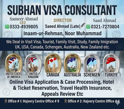 Subhan Visa Consultancy - Trusted Visa Services in Lahore