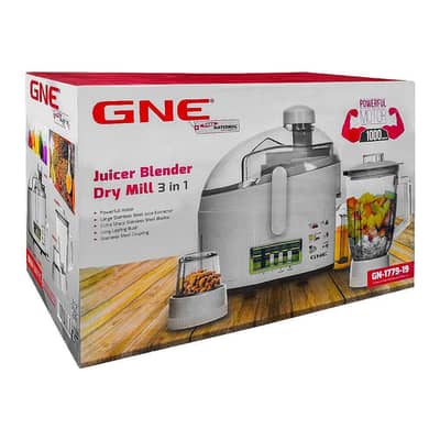 Gaba National 3-In-1 Juicer Blender