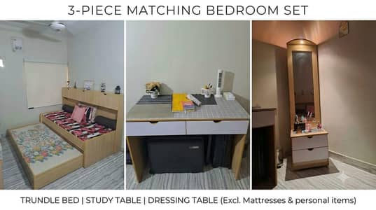 3-in-1 Modern Bedroom Furniture Set