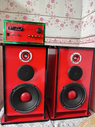 Bluetooth amplifier with speakers boxes