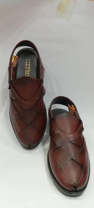 synthetic leather Peshawari chappals