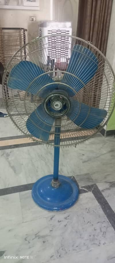 one pedestal fan and one lahori cooler