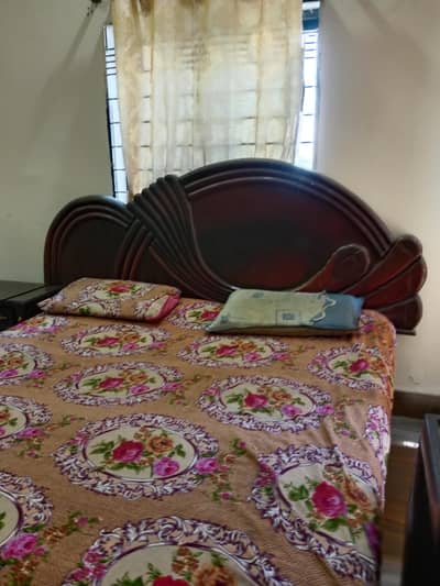 Big and pure wooden bed