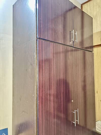 2 door Wardrobe Almari 4 cabinet