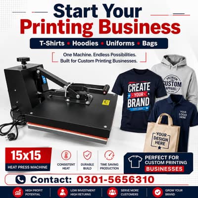 Imported 15x15 Heat Press Machine New Stock Available DTF,VINYL,Sabli