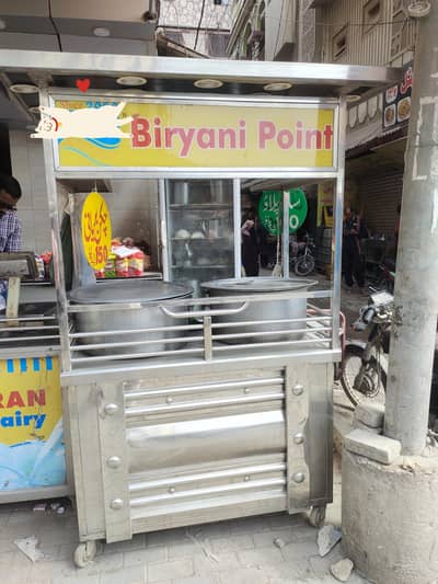 stainless steel Biryani counter 4x27