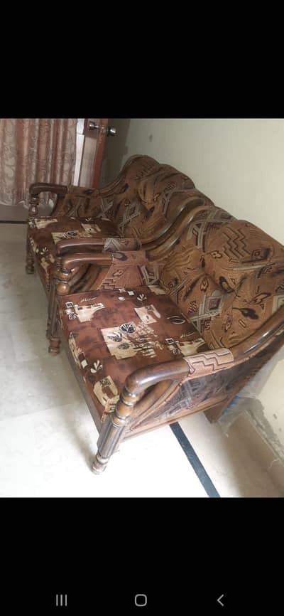 5 seatar sheesham Wood sofa set