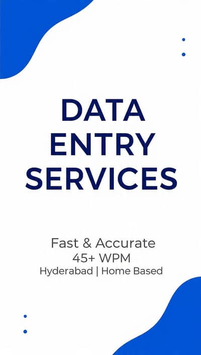 Fast Typing & Data Entry Work