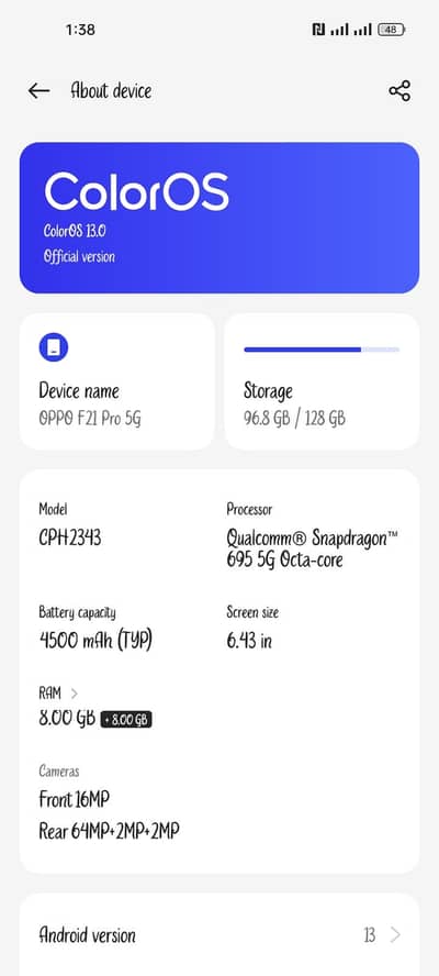 OPPO F21 Pro 5g