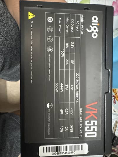 Power supply auto vk550 watts