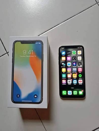 iphone x 256GB  (no open no repair) (PTA approved) all ok
