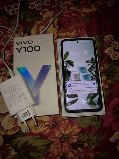 Vivo Y100 With Box or Original Charger 8GB Ram 128GB Memory