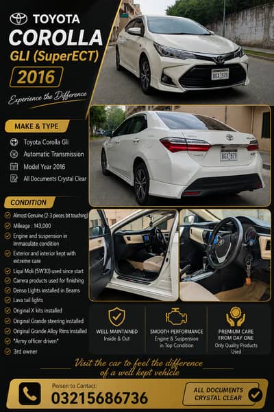 Toyota Corolla GLI 2016