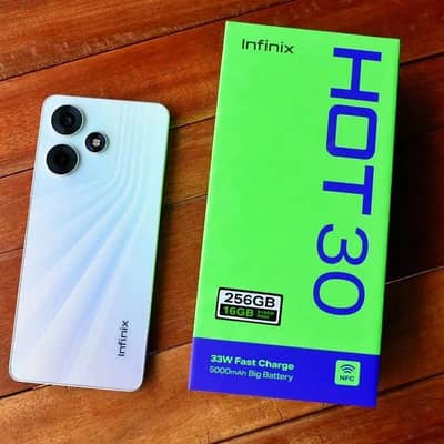 Infinix Hot 30 Box + Infinix Fast Charger & Cable