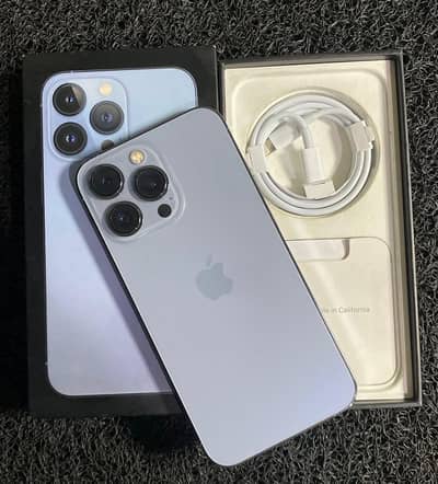 iPhone 13 Pro 256gb PTA Approved Sierra Blue with box 12 14 15 16 17