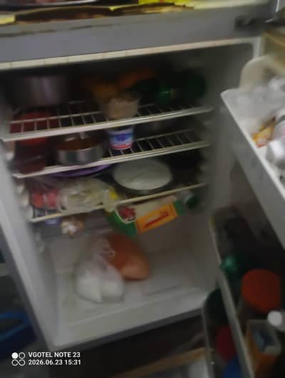 Haier refrigerator in good condition but minor damage all ok