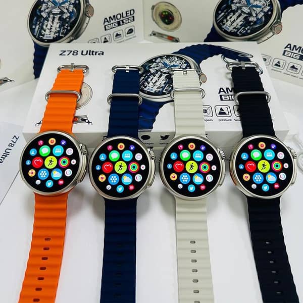 USA Original Z78 Ultra Smart Watch |ROUND DIAL Stunning 1.52" AMOLED Display | Bluetooth Calling SMART WATCH NFC & Health Monitoring smartwatch