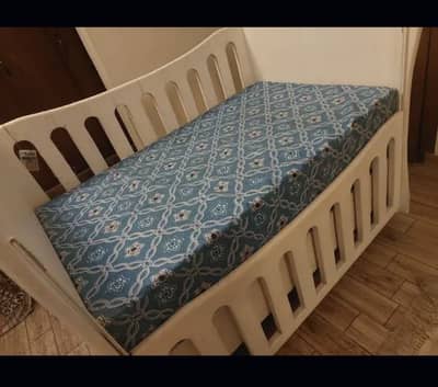 Urgent Sale: Baby Cot with Mattress - Excellent Condition