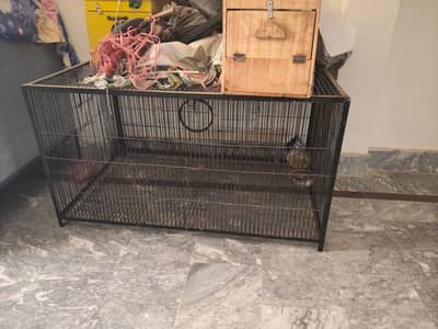 big size cage new condition raw parrot cage