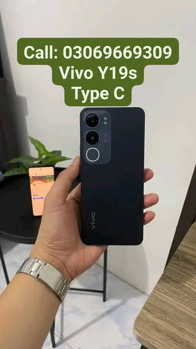 Vivo Y19s PTA Approved 6GB Ram With Box With Warranty Type C-Charging