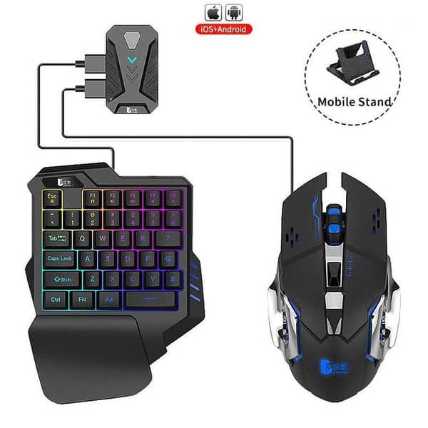 Gaming Wireless Bluetooth 5 In 1 Combo Keyboard And Mouse