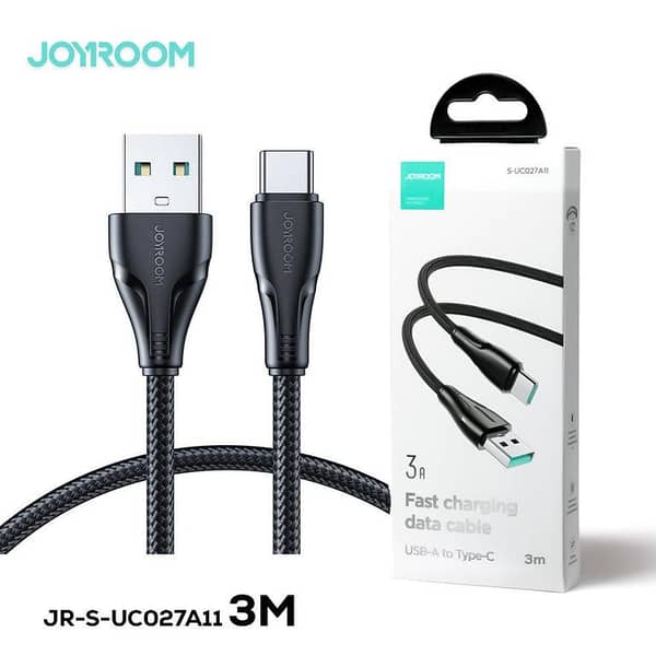 Joyroom S-uc027a11 Surpass Series 3a Usb-a To Type-c Fast Charging Data Cable 3m-black