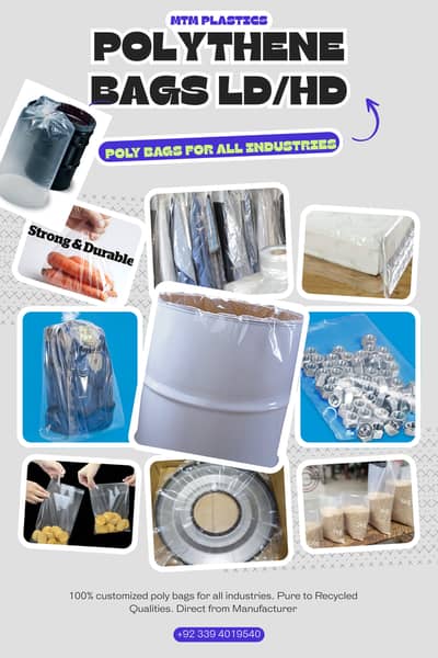 Polythene Bags. HD LD BAGS. POLY BAG