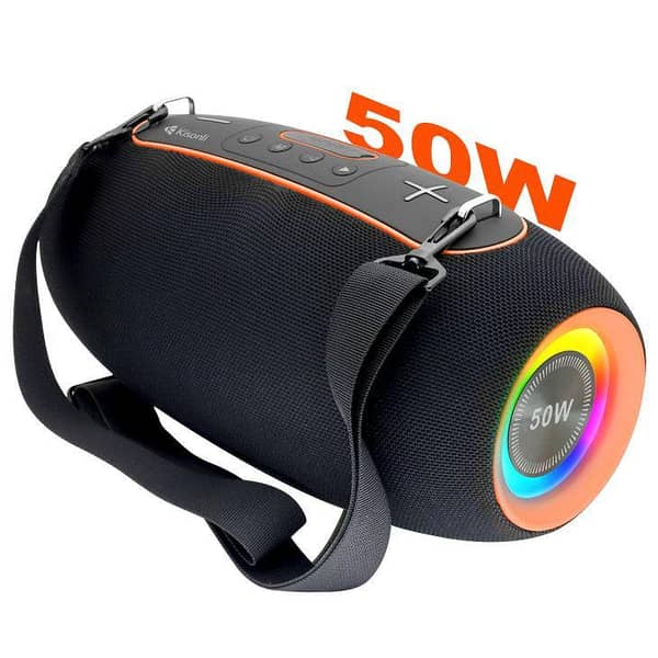 Kisonli K8 50w30w*1+10w*2) Bt/usb/tf/aux/tws/rgb/eq Deep Bass Subwoofer Large Speaker