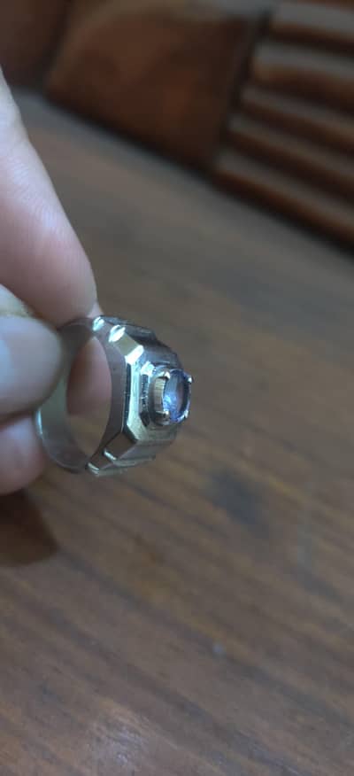 cylon Neelam stone Ring