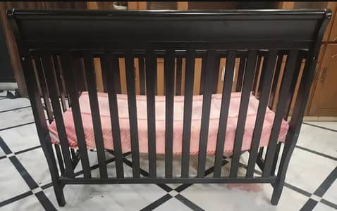 Baby cot | Baby Bed | Wooden Cot | Imported baby bed|with matress