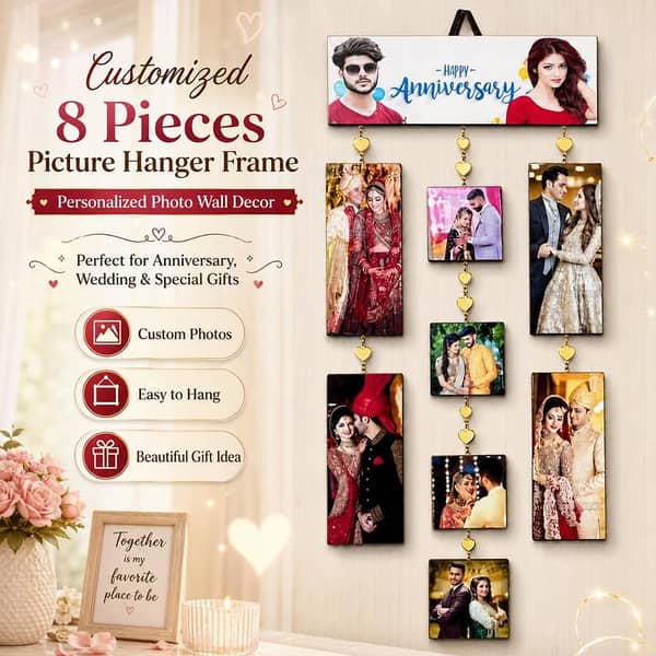 Customized 8 Pieces Picture Hanger Frame