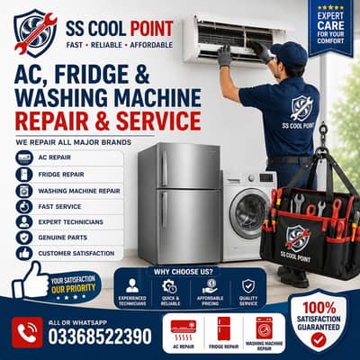 Fridge/Repairing/AC/Repair/Microwave/Repairing/Deep Freezer/Repairing