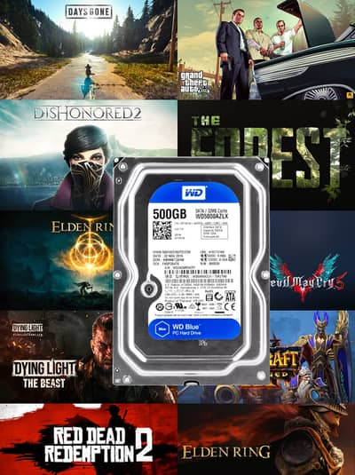 500/512gb hard disk drive hdd  pc hard disk with preloaded games