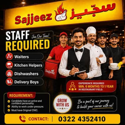 Staff required for restaurant