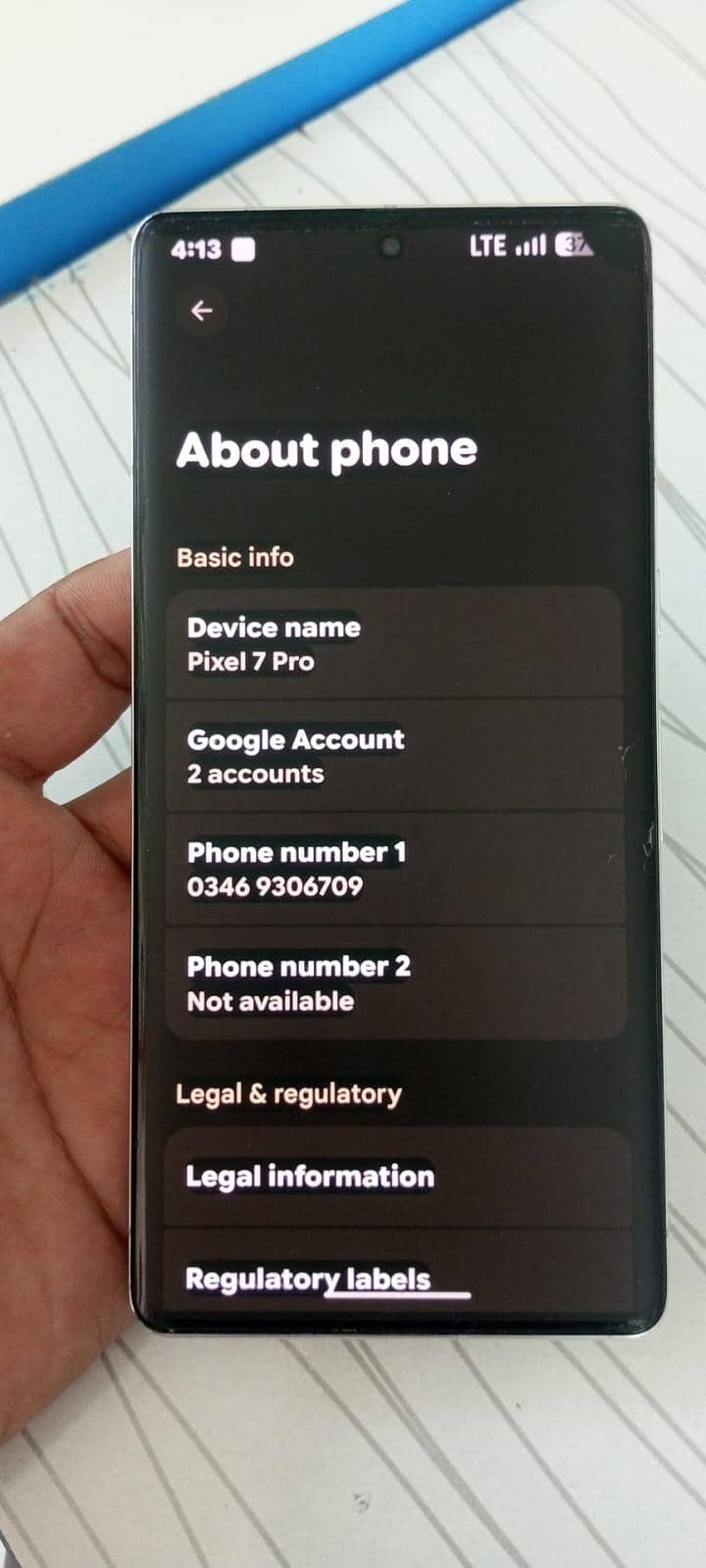 Google Pixel 7 Pro 6