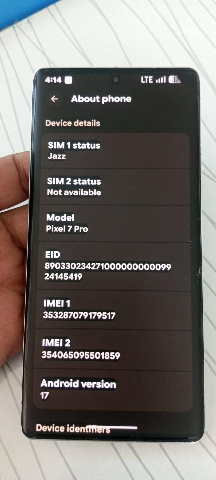 Google Pixel 7 Pro 8