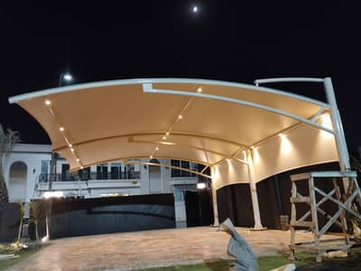 Car parking sahde / Heat & water prrof shade / Tensile pvc garage shed