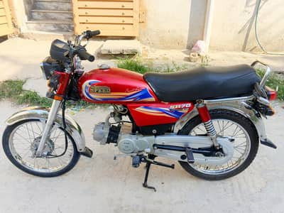 Hi speed 70cc model 2023 Registered, Lslamabad Number.
