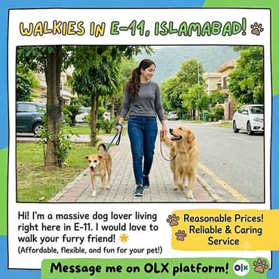 dog walker for low price in E11/1