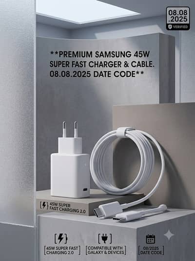 Original Samsung 45W Super Fast Charger 2.0
