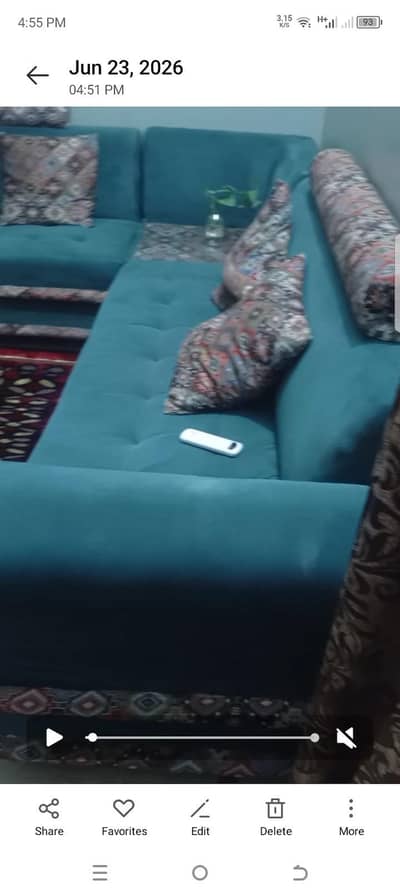 Kam used sofa L shap