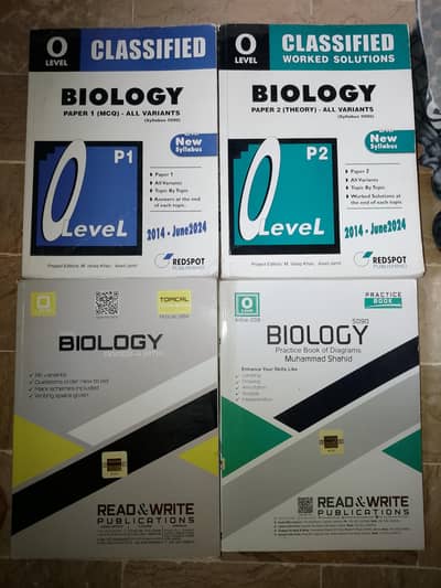 O Level Biology Past Papers - Topical (p1+p2+p4+labeling) | in bundle