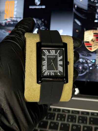 Premium Watch black dial with silicon magnetic strap watch
