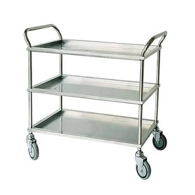 Hospital Medical Stainless Steel Table Trolley Cart