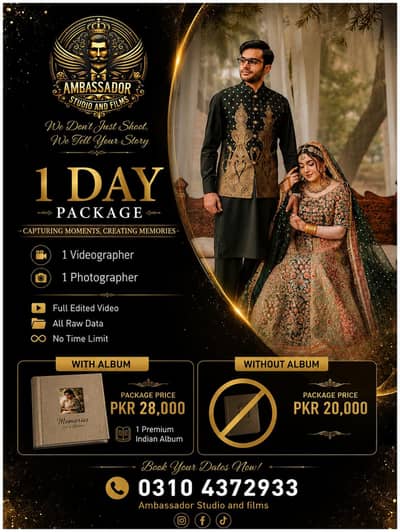 1 DAY WEDDING PACKAGE
