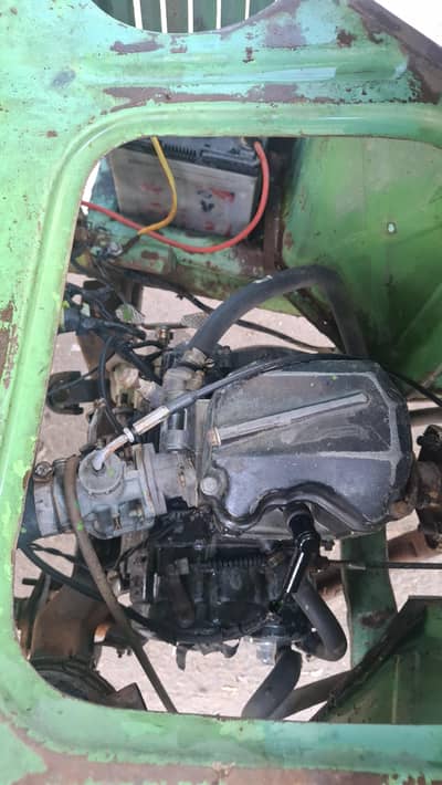 Auto ristha. Green colour. Loaded body.