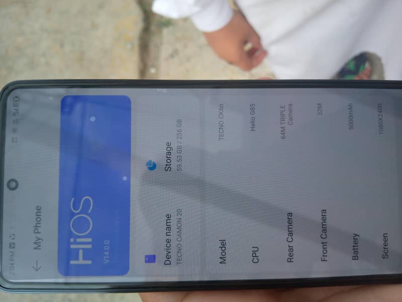 Tecno CAMON 20 include with box 4