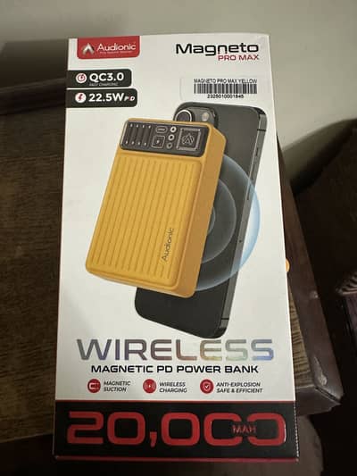 Audionic Magneto Pro Max wireless/wired charging 20,000 Mah power bank