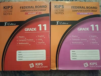KIPS, ICS Lecture Notes , Vol 1 & 2, First year